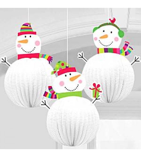 LANTERNAS BONECO DE NEVE